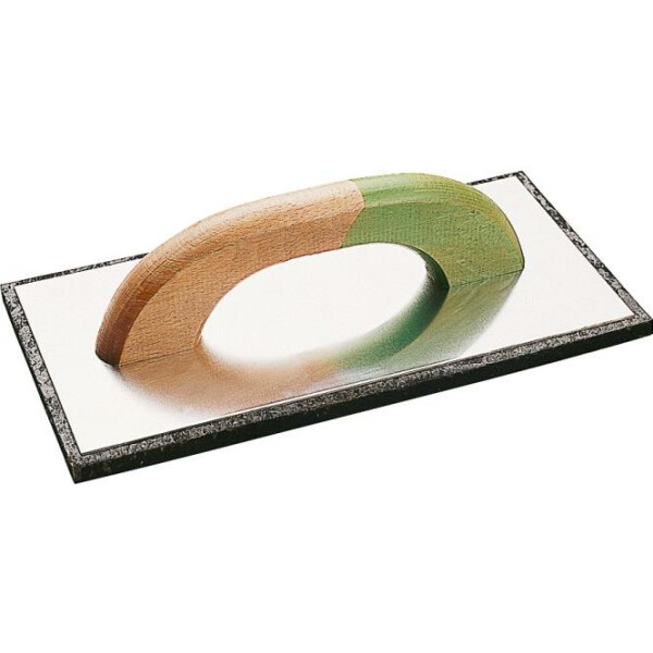 TRIUSO PREMIUM Alu-Reibebrett mit schwarzem 8 mm Zellgummibelag 140 x 280 mm