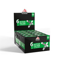 GIZEH - Active Filter mit Kokoskohle (10 Packungen je 34 St&