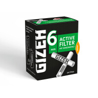 GIZEH - Active Filter mit Kokoskohle (10 Packungen je 34 St&