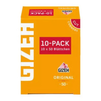 GIZEH - Original (10 Packungen je 50 Blatt)