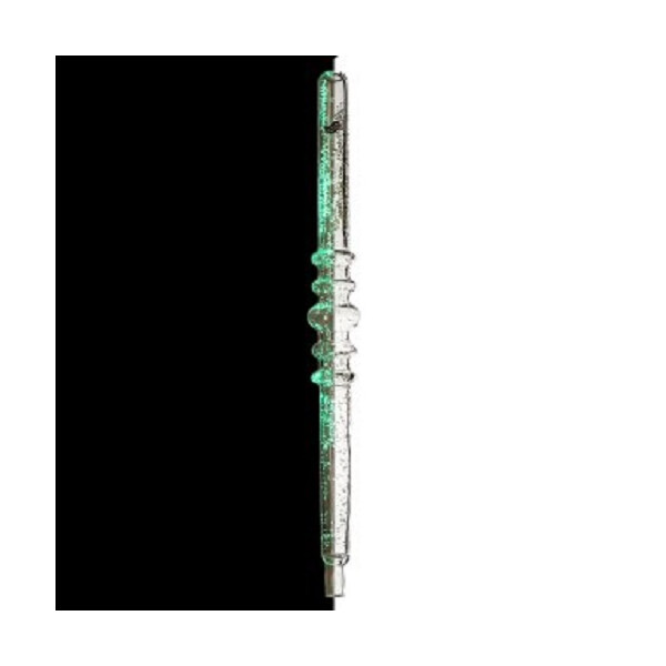 Shivo Glas-Mundstück 22cm Glow Leuchtend Grün