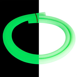 Shivo Matt Schlauch Glow Grün 1,5m Silikonschlauch