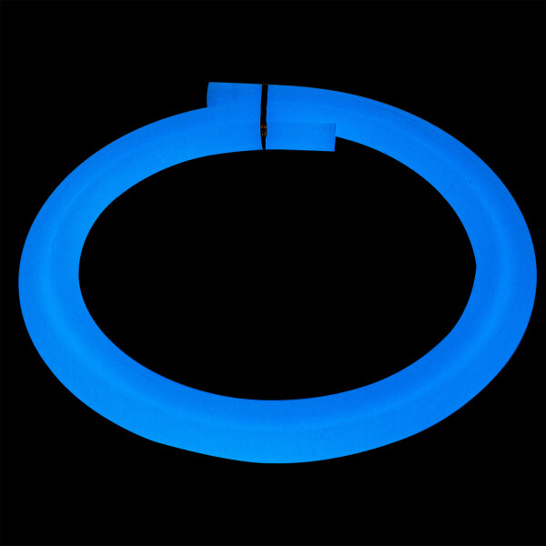 Shivo Matt Schlauch Glow Blau 1,5m Silikonschlauch