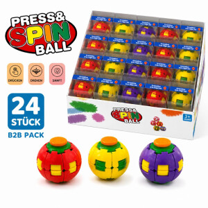 Press & Spin Fidget-Ball (12er Pack)