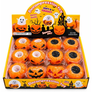 Halloween Squishy - Pumpkin Ghost - 12er Einheit