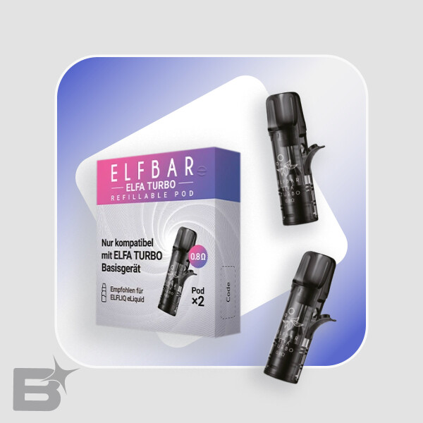 elfbar elfa kaufen Elfbar ELFA Turbo - Leer-Pods - 2er Pack - 0,8 Ohm - ELFA Turbo Pods! main image 1